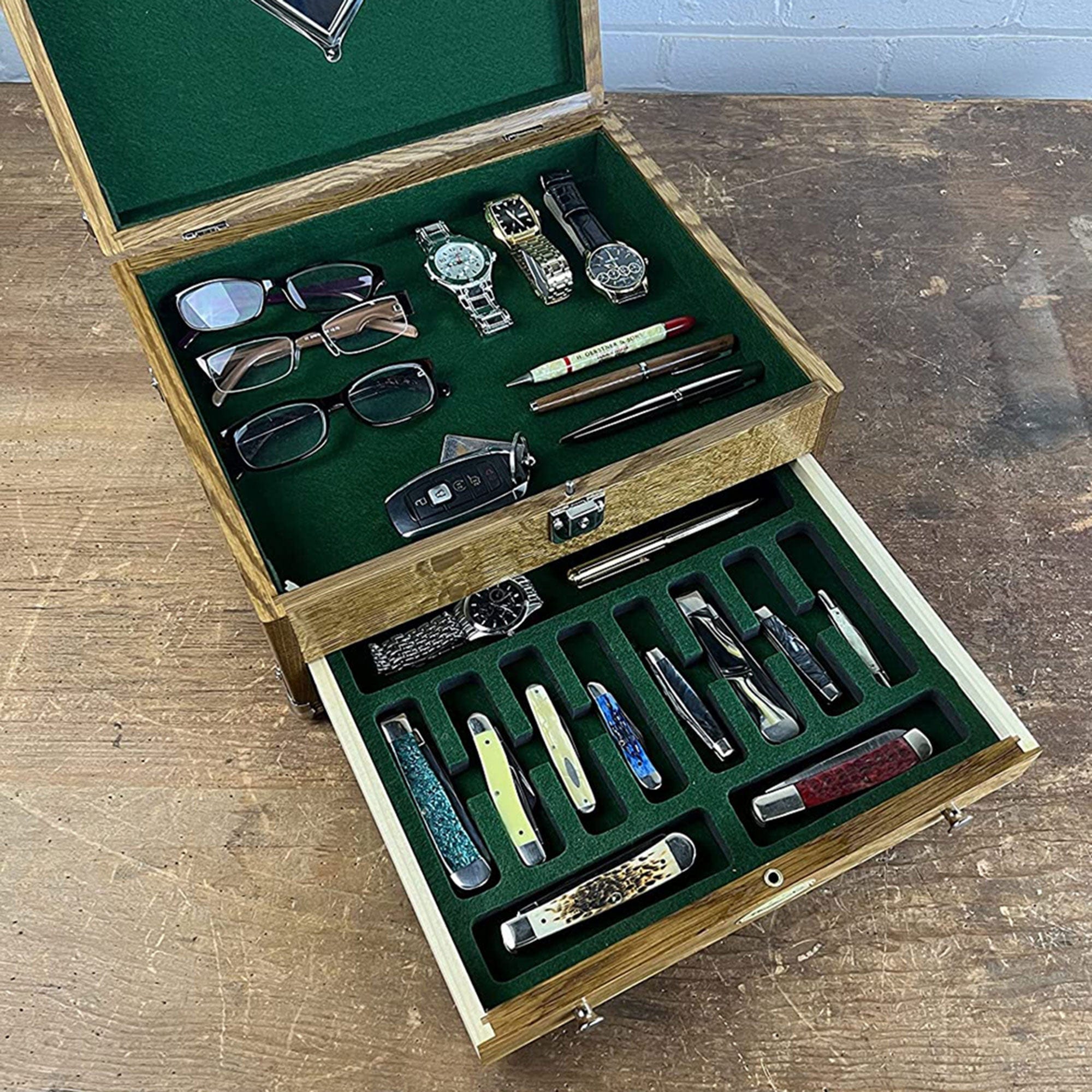 EDC Desktop Case, Model 1401, Golden Oak alt 0