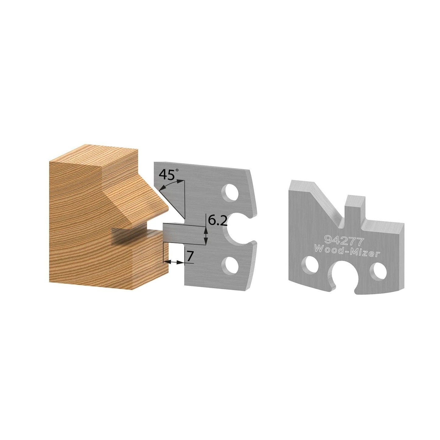 V-Joint Groove Profile Knife - Set of 2 alt 0