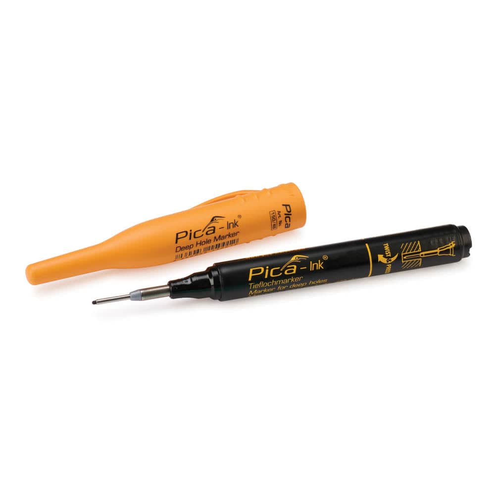 Pica - Ink Deep Hole Marker - 1.5mm - Black | Woodcraft