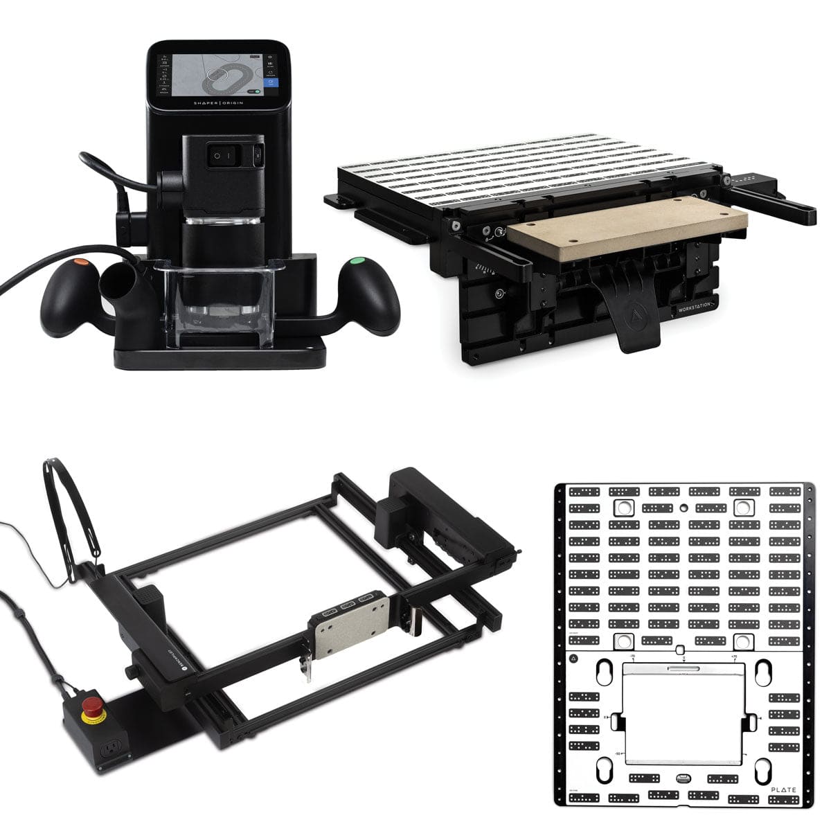 Origin Handheld CNC Router with Shaper Workstation, Plate and BenchPilot Package