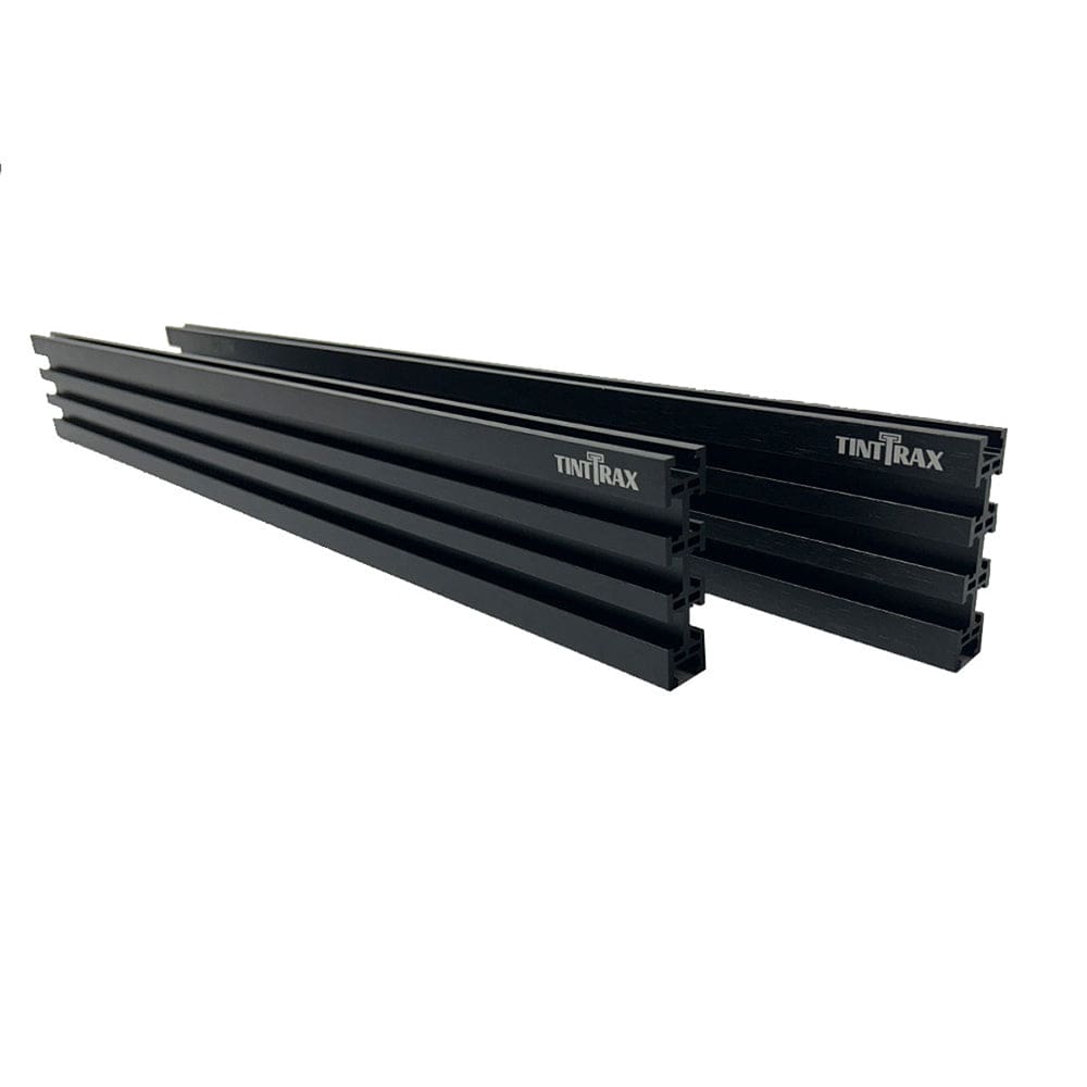 24" Universal Aluminum Woodworking Multi-Track- Black- 2 Piece