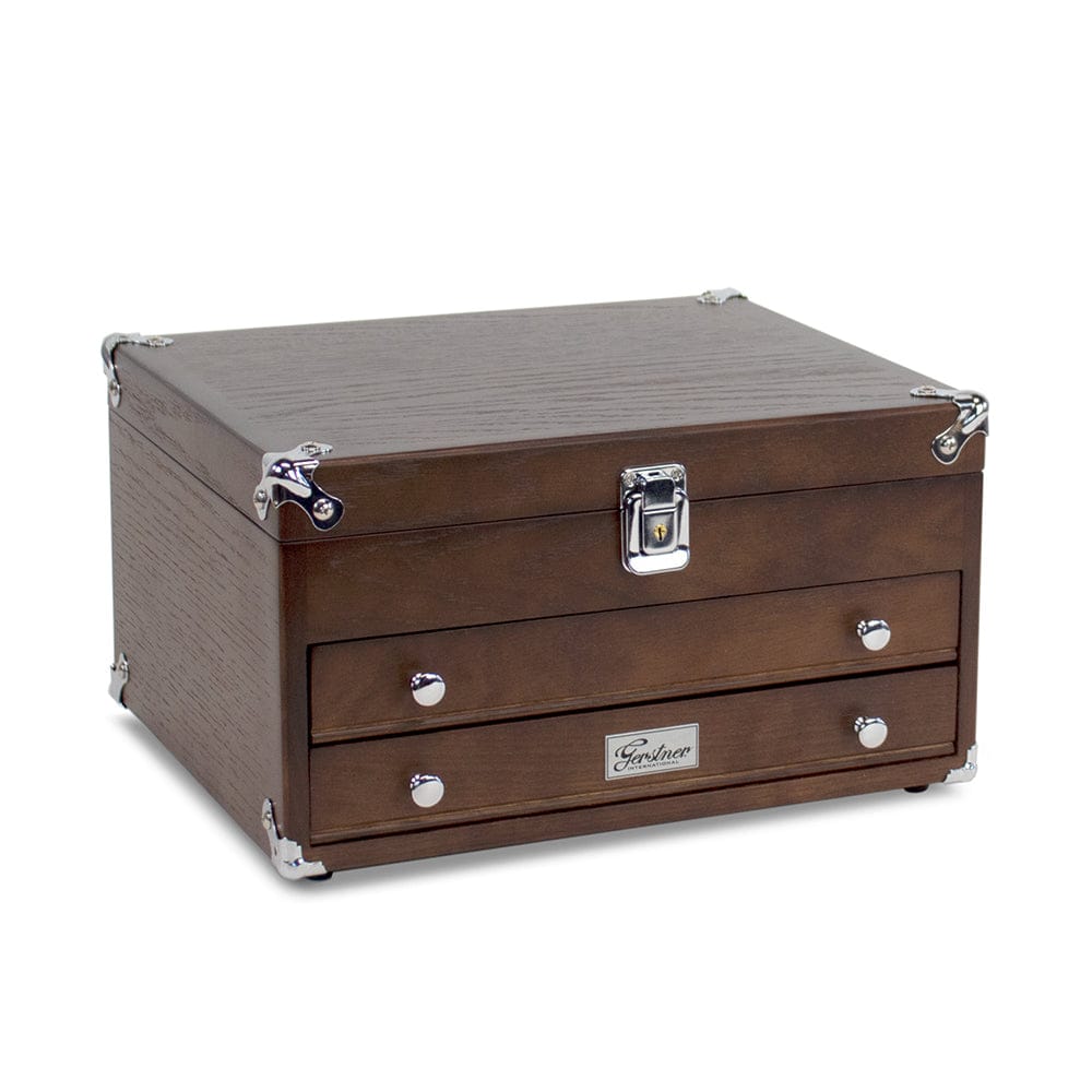 Gerstner International 2-Drawer EDC Chest - Dark Oak  Woodcraft