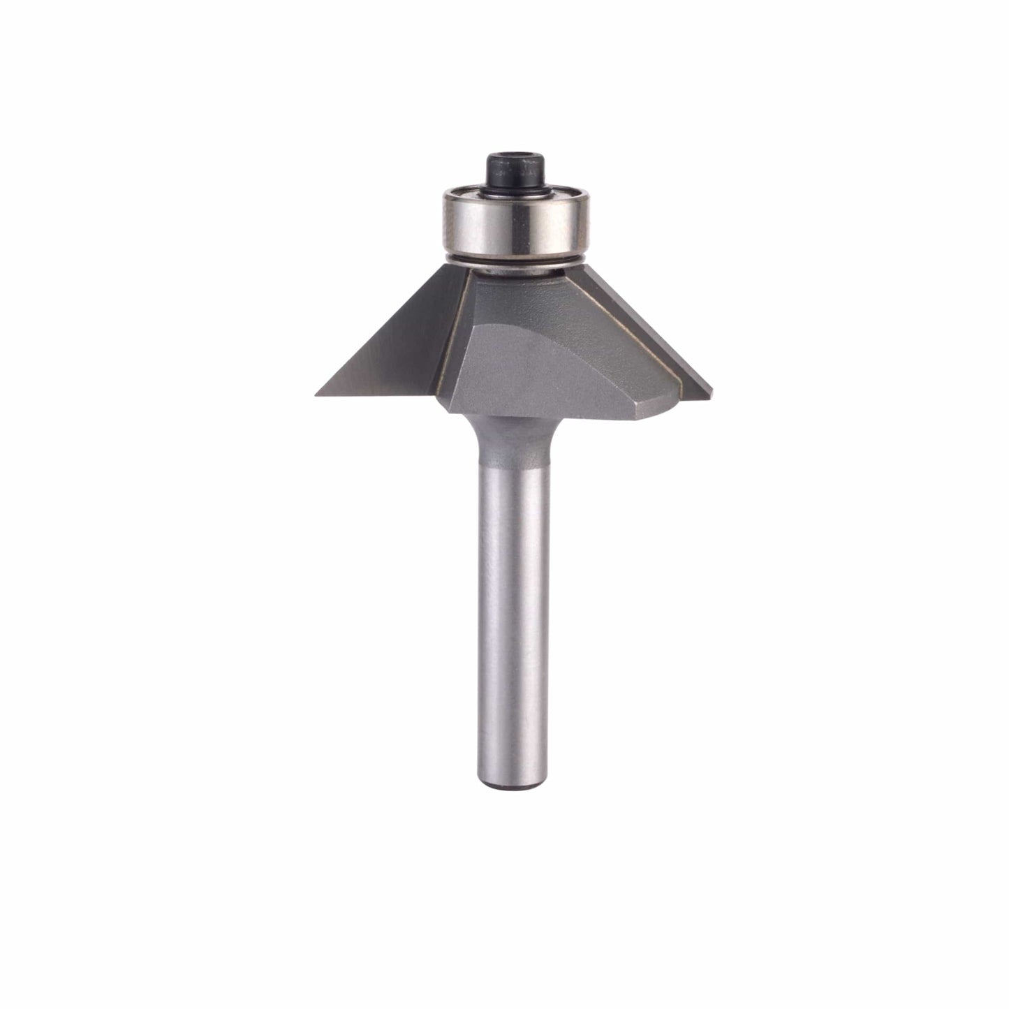 2302 Chamfer Router Bit 1/4" SH 5/8" CL X 7/16" CH 2" OL alt 0