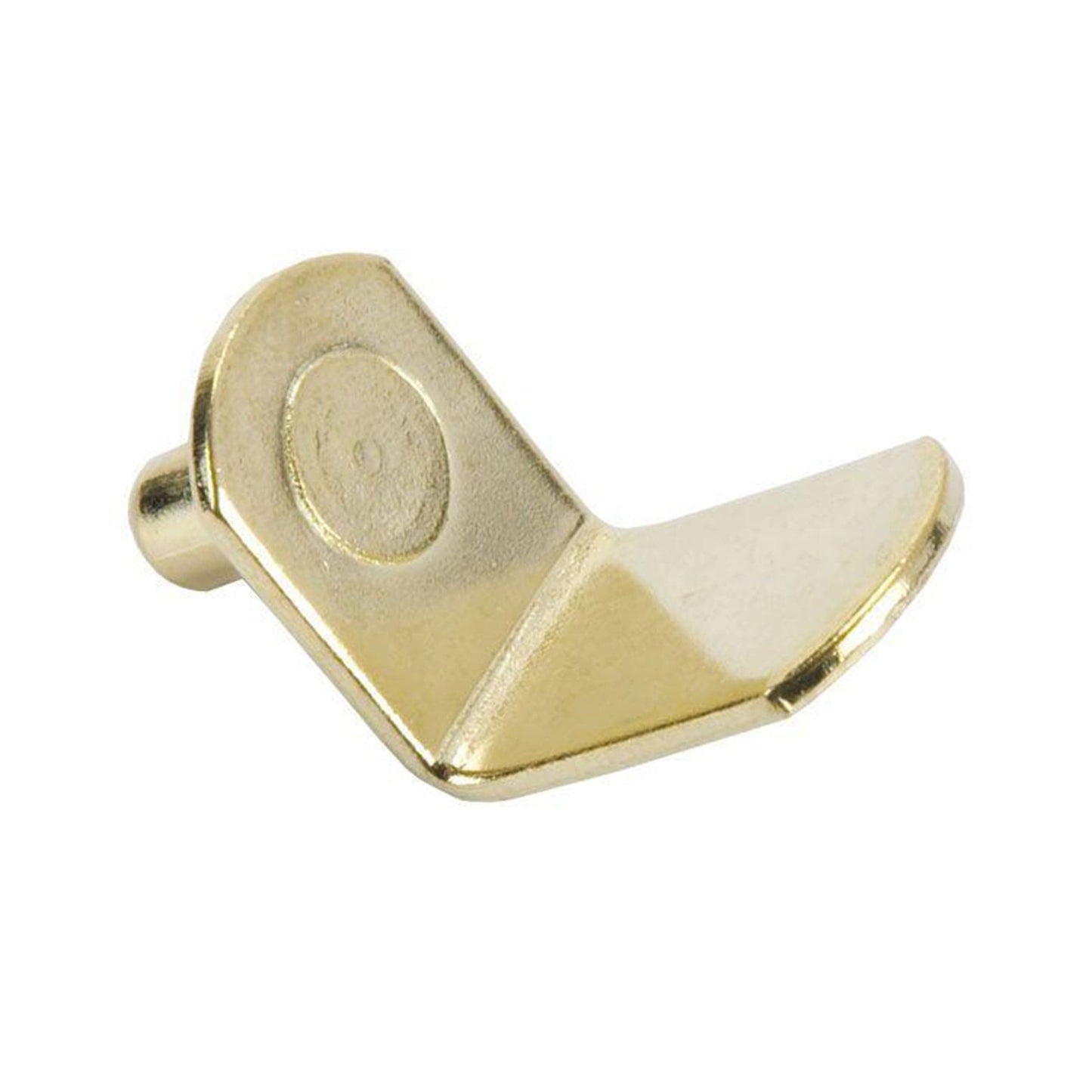 Bracket Style Shelf Support - 1/4" Pin - Brass - 25 Pack alt 0