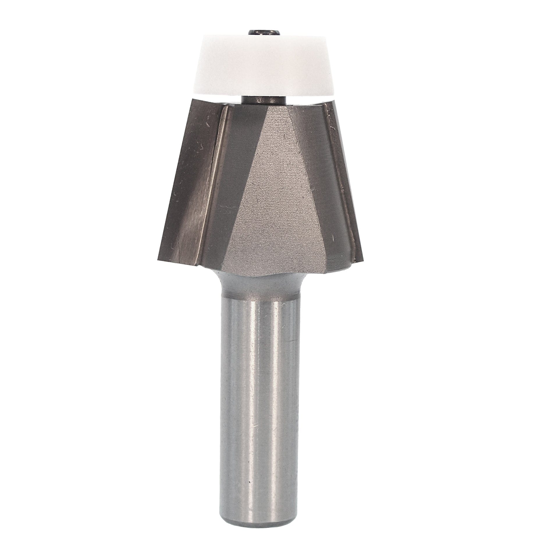 Bevel Undermount Bowl Bit 12 Degree w/BB300 Bearing 1/2" SH 3" OL 2 FL 1/2" -3/4" MATERIAL THICKNESS alt 0