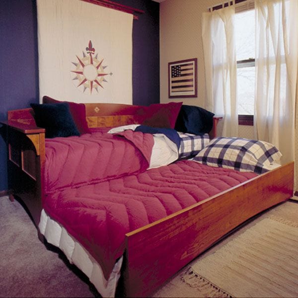 Woodworking Project Paper Plan to Build Arts & Crafts Mission Day Bed alt 0