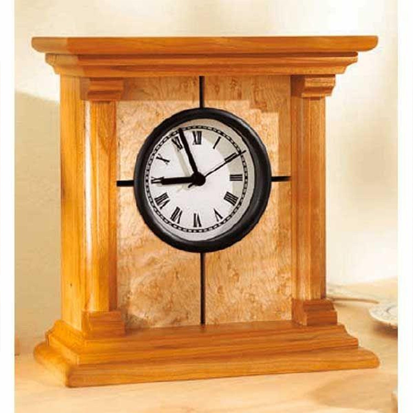 Downloadable Woodworking Project Plan to Build Architectural Clock alt 0