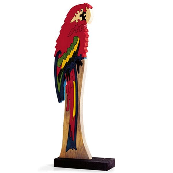 Woodworking Project Paper Plan to Build Scrollsawn Brilliant Birds Puzzle alt 0