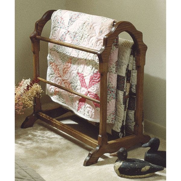 Woodworking Project Paper Plan to Build Country Classic Quilt Rack (Large Format) alt 0