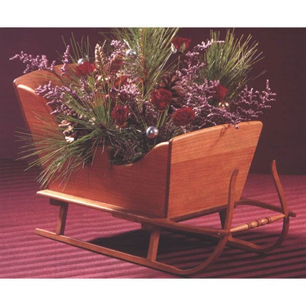 Woodworking Project Paper Plan to Build Vintage Tabletop Sleigh alt 0