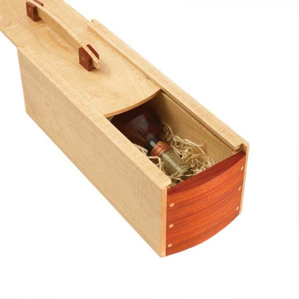 Woodworking Project Paper Plan to Build Gift-Perfect Wine Box alt 0