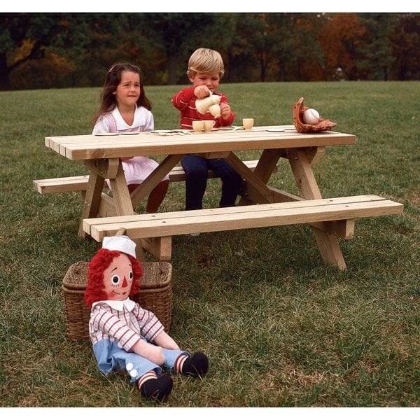 Wood Magazine Woodworking Paper Plan Kid's Picnic Table Woodcraft