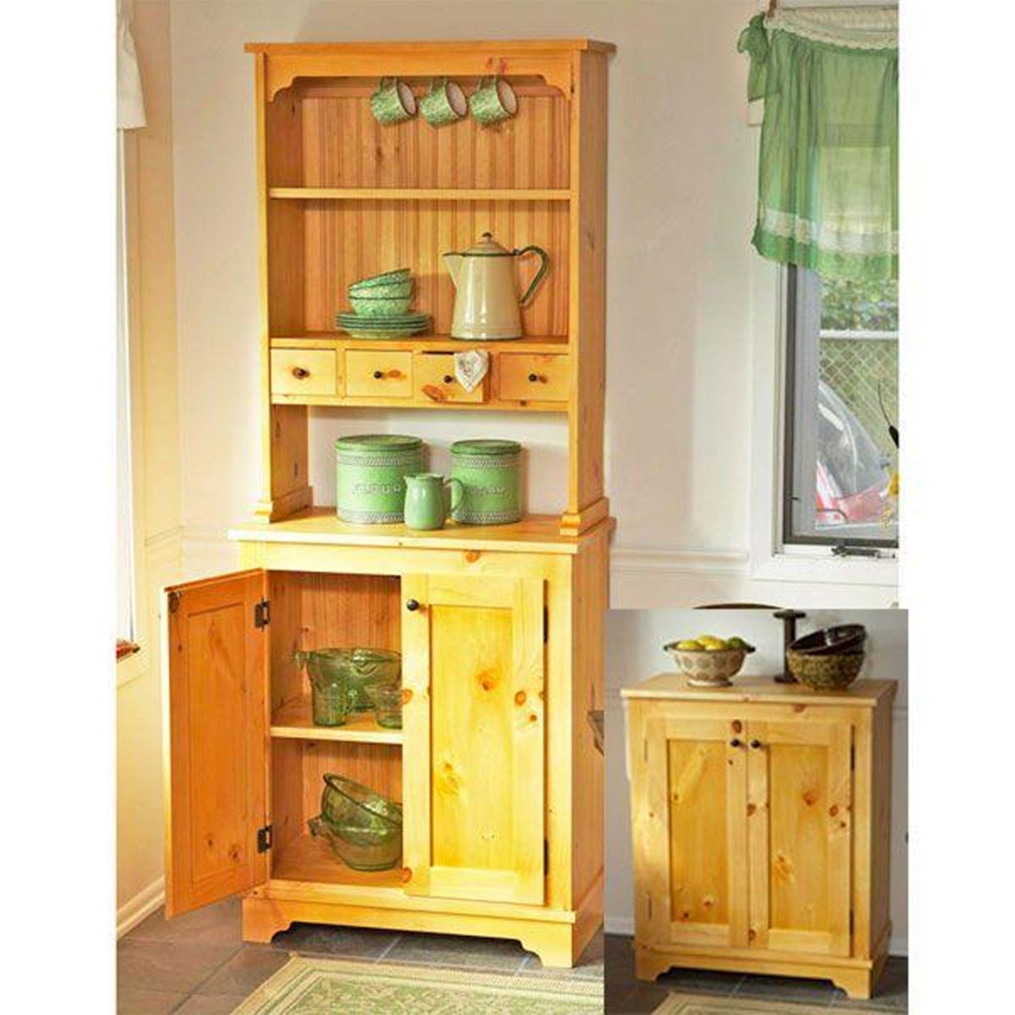 Downloadable Woodworking Project Plan to Build Country Pine Cabinet alt 0