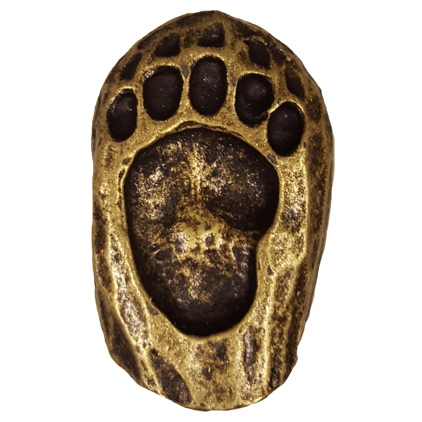 Single Bear Track Pull, Right, Antique Brass, Model 170AB alt 0