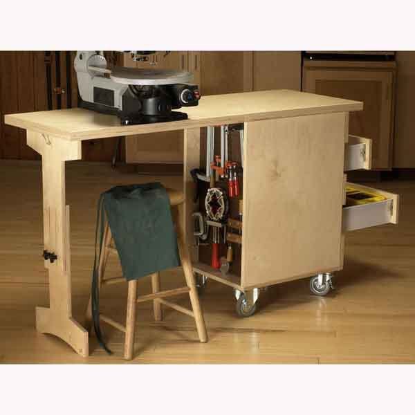 Woodworking Project Paper Plan to Build Shop Cart/Workbench alt 0