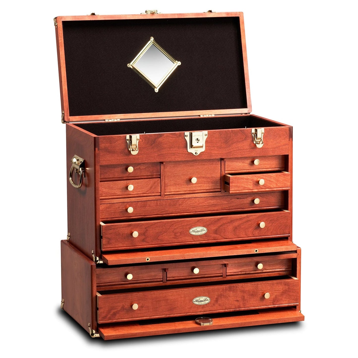 Classic Tool Chest and Base Set in American Cherry alt 0