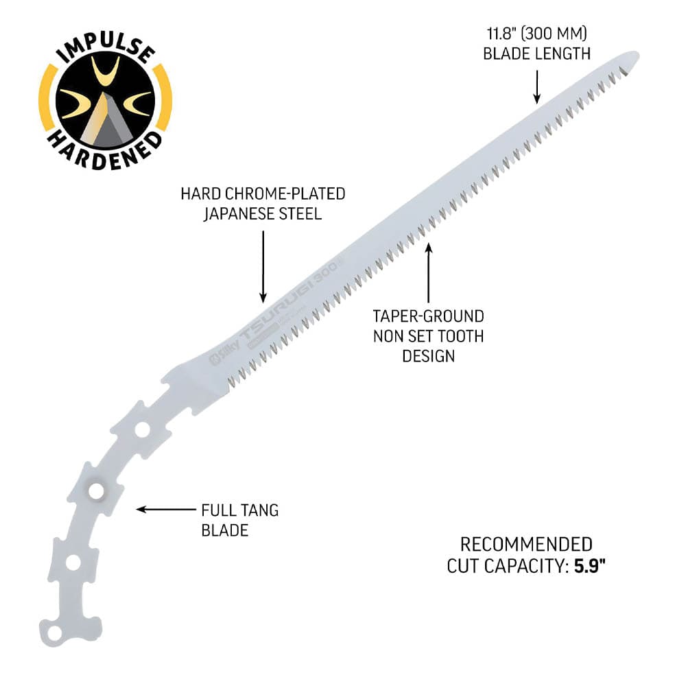 TSURUGI Replacement Blade, 300mm, Large Teeth