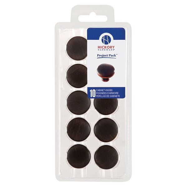 1-1/8" Metropolis Cabinet Knob Project Pack, Oil Rubbed Bronze, 10 pieces alt 0