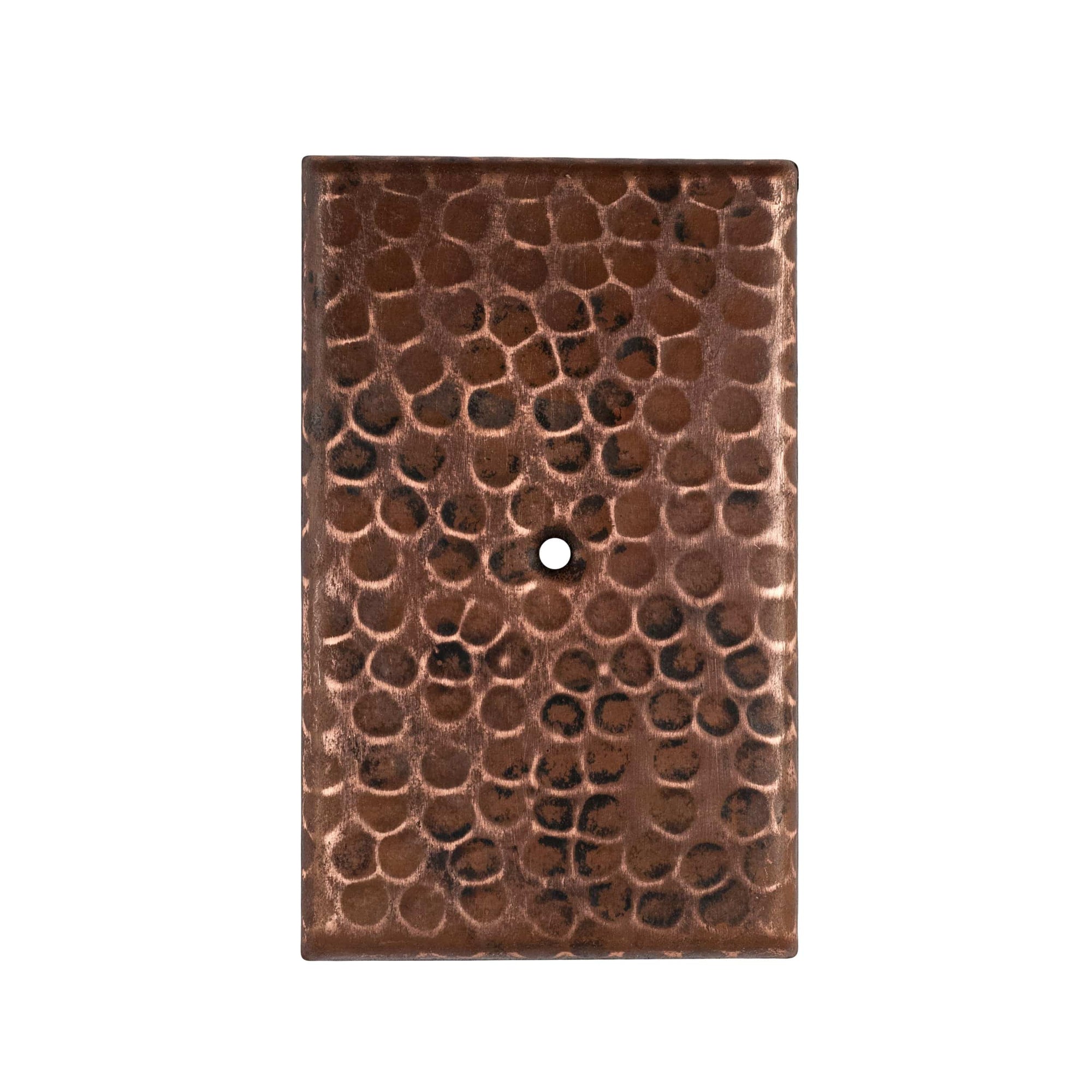 Hand Hammered Switchplate Cover, Single Hole alt 0