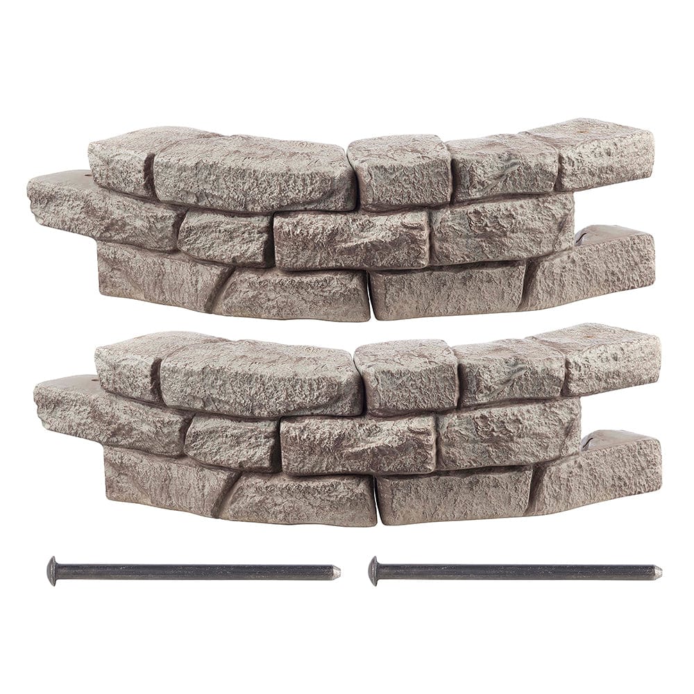 Rock Lock Raised Garden Bed Curved Rock Pack of 2