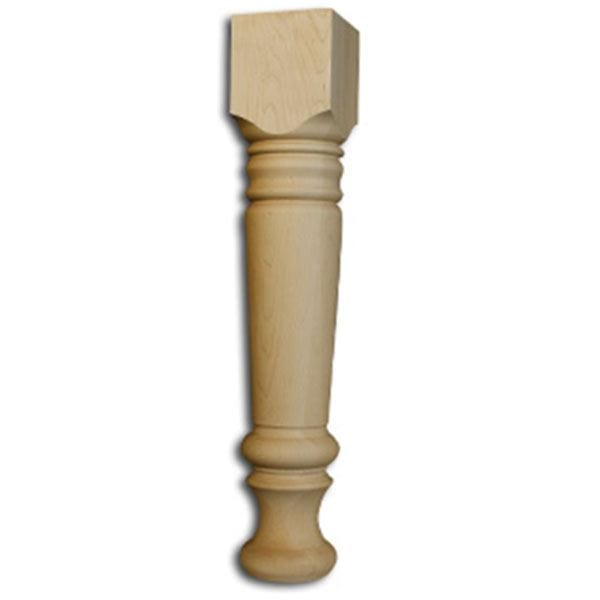 MassFarm DinTable Leg Red Oak alt 0