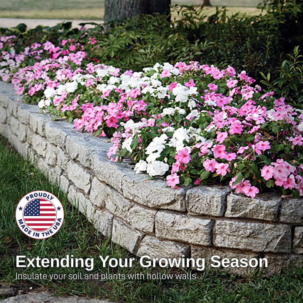 Rock Lock Raised Garden Bed End Rock Pack