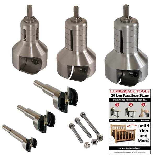 Pro Master Kit for Tenons, 3 pc Set, 1", 1-1/2", 2" alt 0