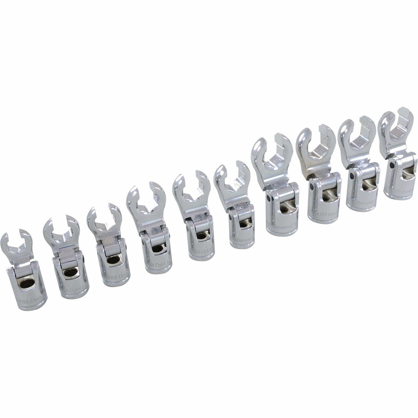 3/8" Drive 10pc Metric Flare Nut Socket Set, 10mm - 19mm alt 0