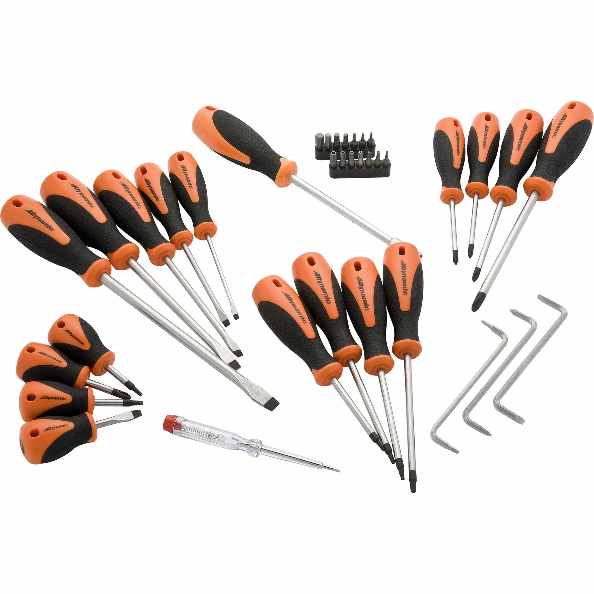 Screwdriver and Bit Set with Comfort Grip Handles, 36pc alt 0