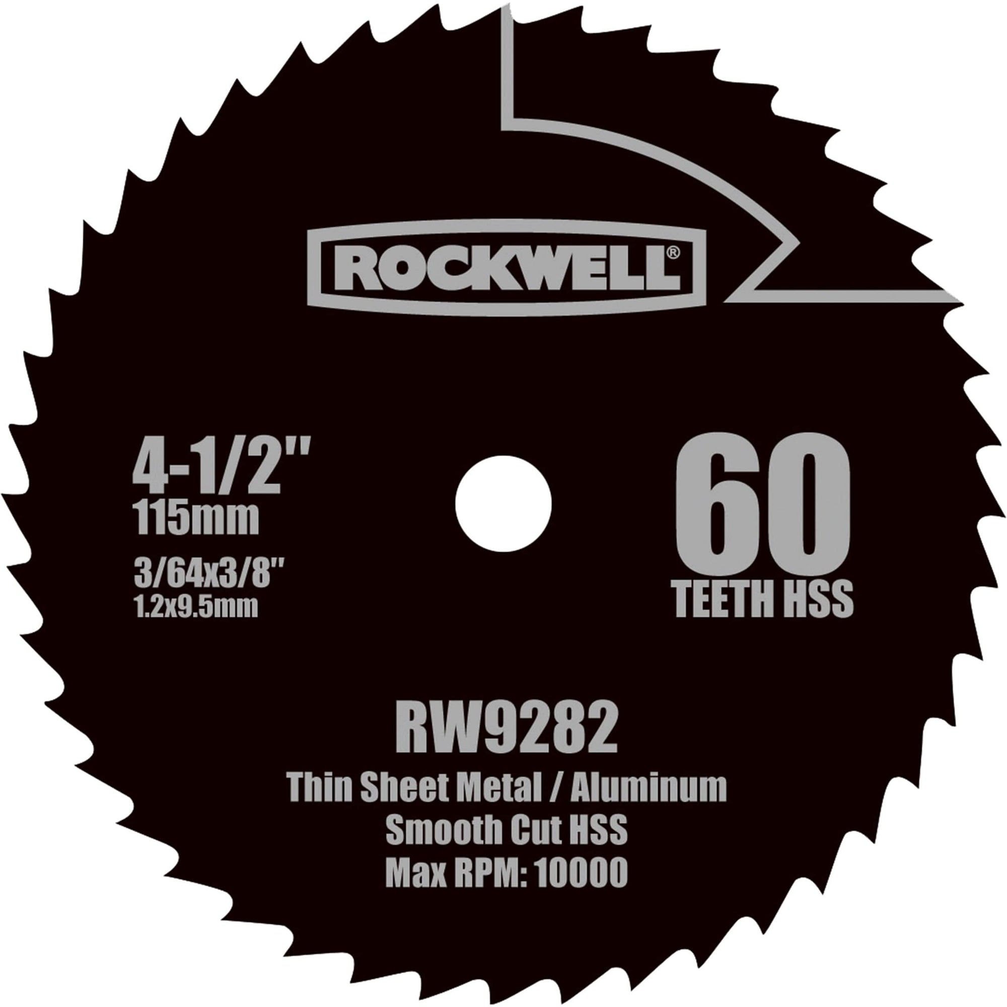 4-1/2" Compact HSS Circular Saw Blade, Model RW9282 alt 0