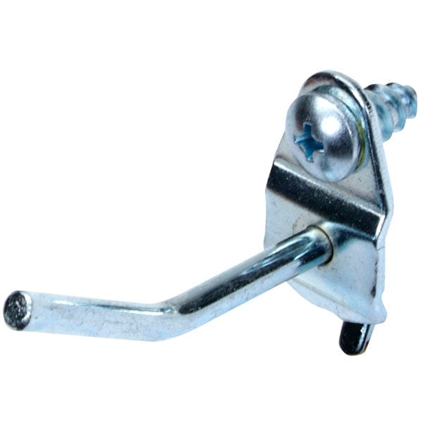 DuraHook 1" Single Rod, 30 Degree Pegboard Hook, 10 Pack alt 0