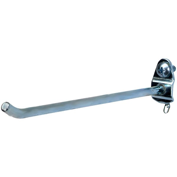 DuraHook 6" Single Rod, 30 Degree Pegboard Hook, 10 Pack alt 0