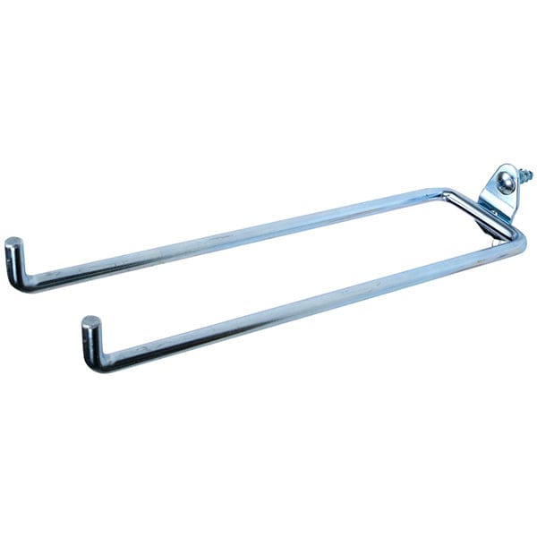 DuraHook 8 1/4"Double Rod, 80 Degree Pegboard Hook, 5 Pack alt 0