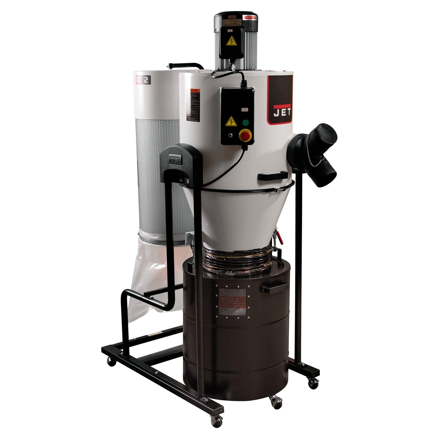 Cyclone Dust Collector with 2-Micron Canister Filter - 2 HP 1 Ph 230V - JCDC-2 alt 0