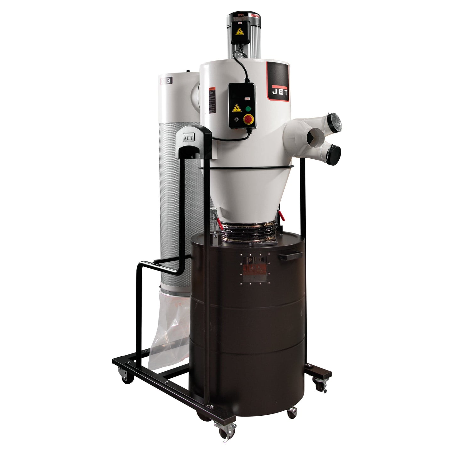Cyclone Dust Collector with 2-Micron Canister Filter - 3 HP 1 Ph 230V - JCDC-3 alt 0