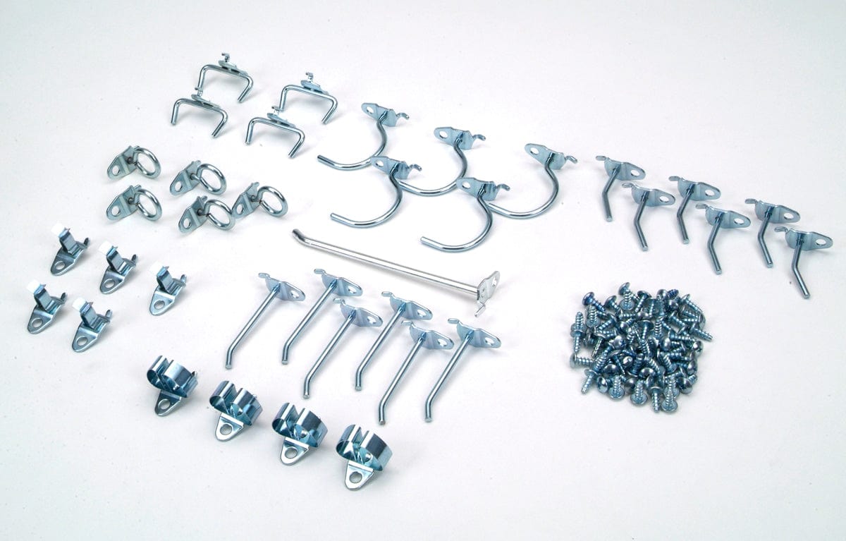 64 Pc Steel Hook Assortment for DuraBoard or Pegboard alt 0