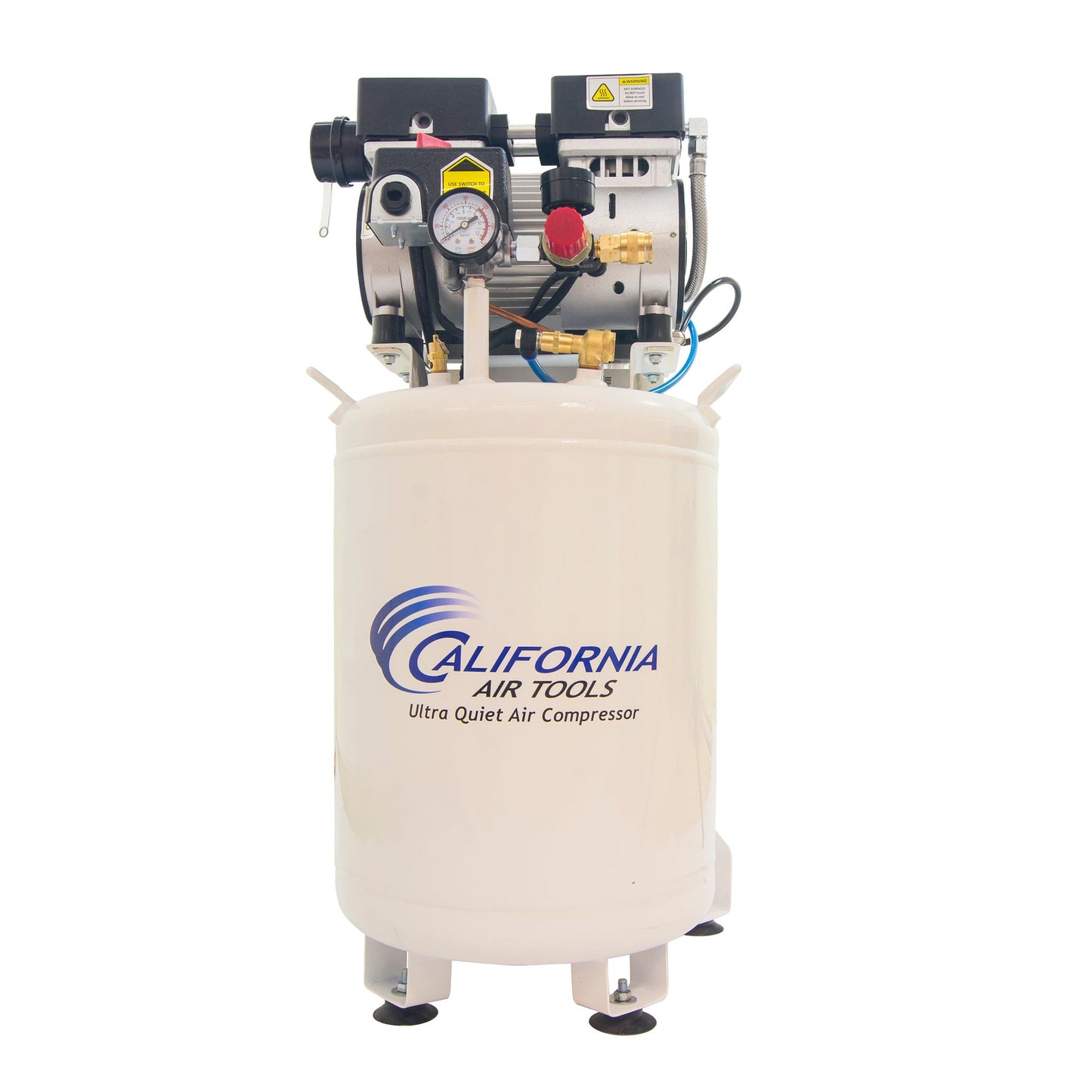 1HP 10 Gallon Oil-Free Steel Tank Air Compressor with Air Drying System and Aftercooler alt 0