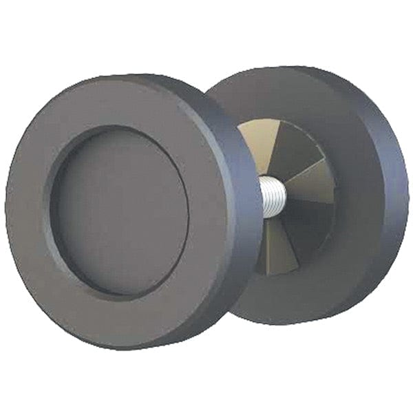 Espresso 2" Diameter Knob for Wood or Glass Doors alt 0