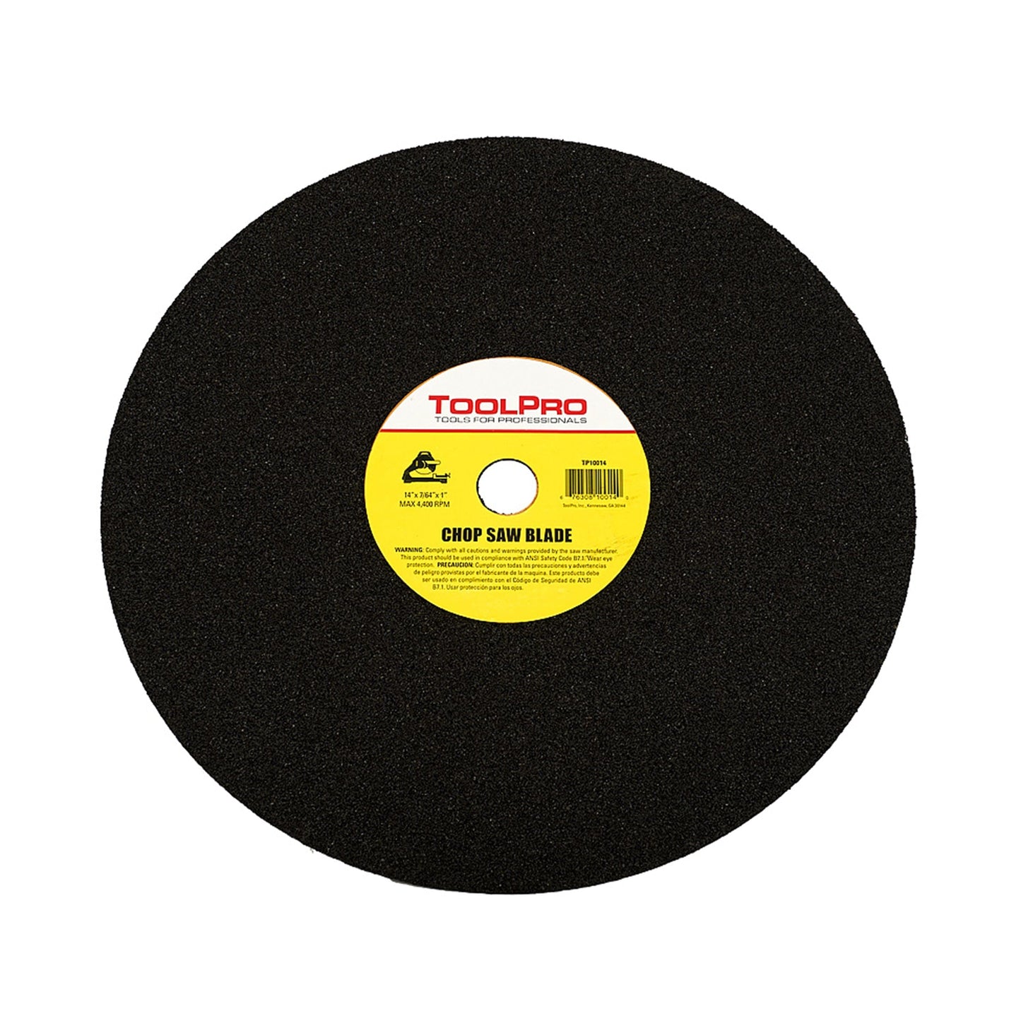 14" Abrasive Blade for Chop Saws, 14" x 7/64" x 1" Arbor, 10-Pack alt 0