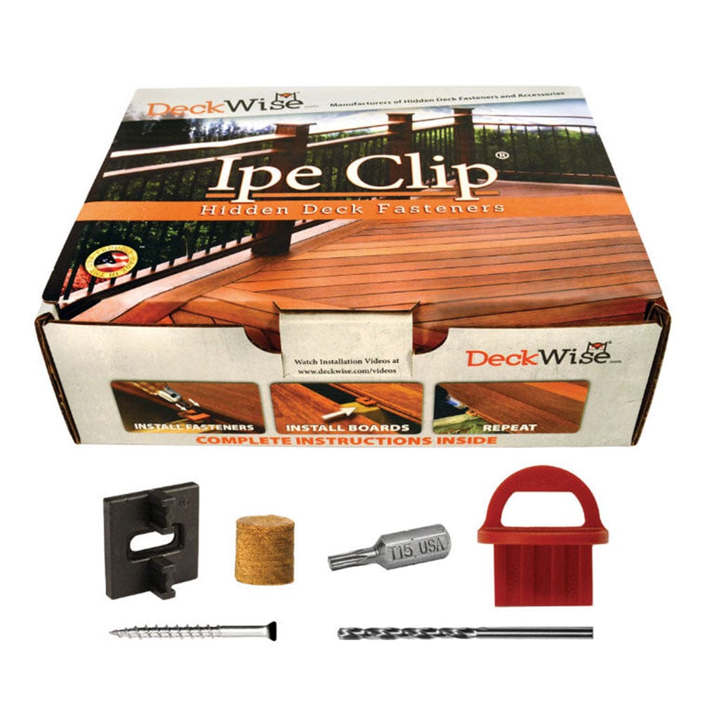 Extreme4 Ipe Clip Hidden Deck Fastener Kit, (525 pc), Black alt 0