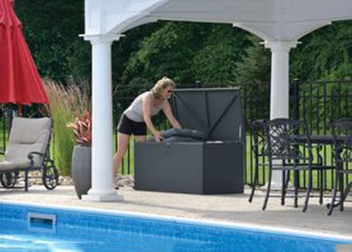 Spacemaker Deck Box, Basket Weave, Anthracite alt 0