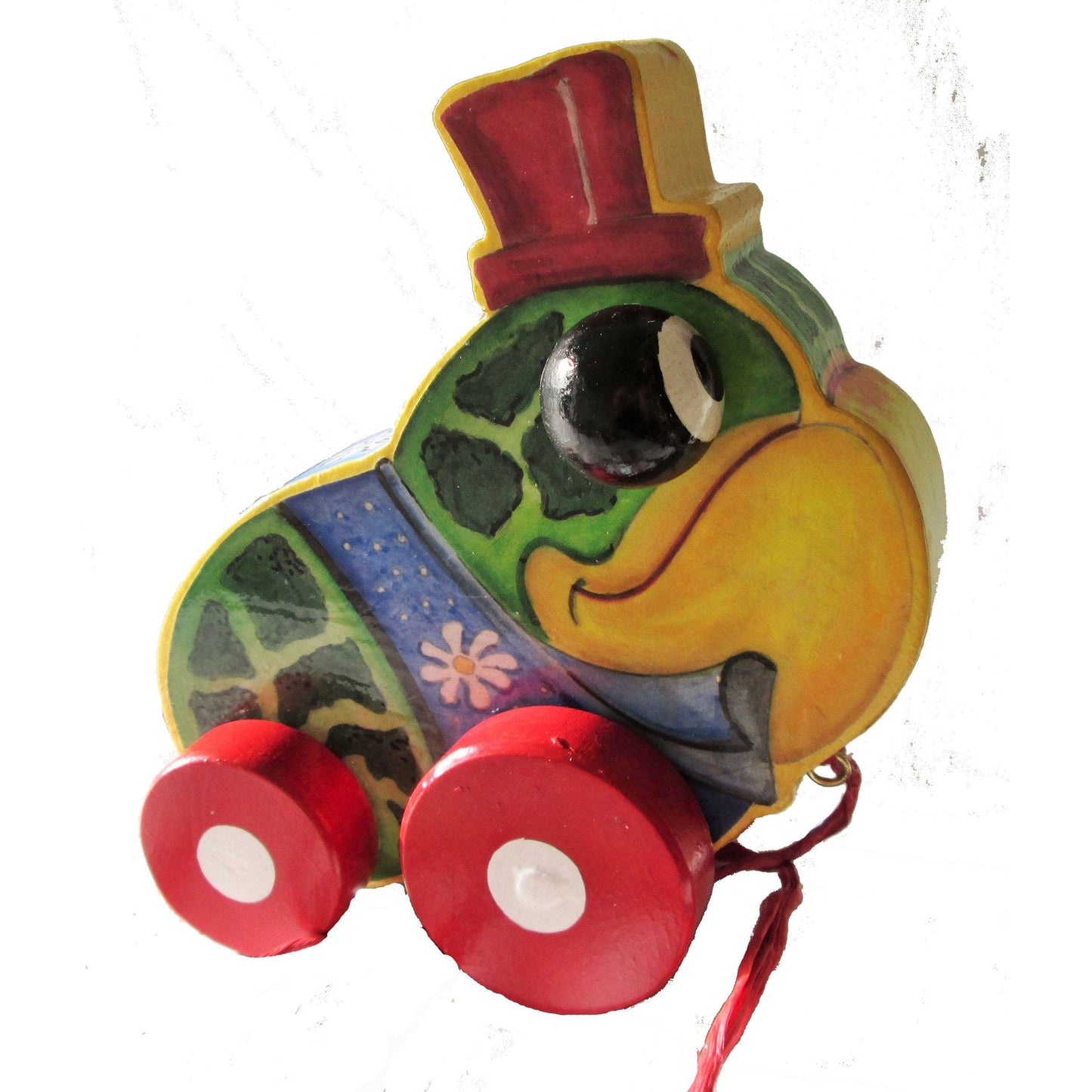 Frog Pull Toy Woodworking Pattern and Picture alt 0