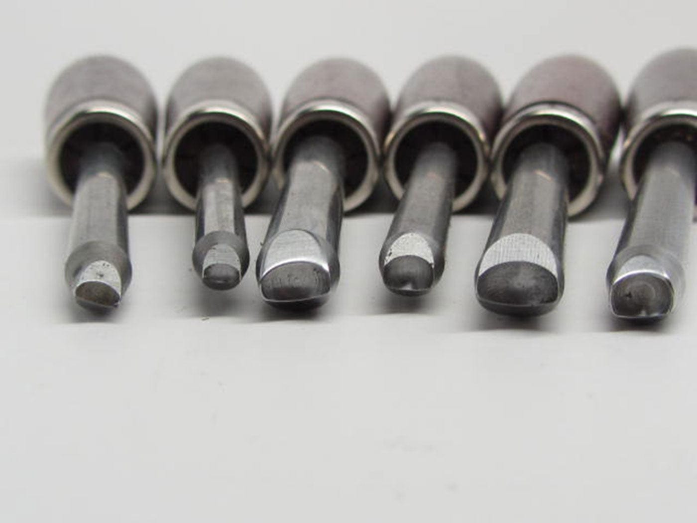 Woodcarving Oval Carvers Eye Punch Set of 6 alt 0