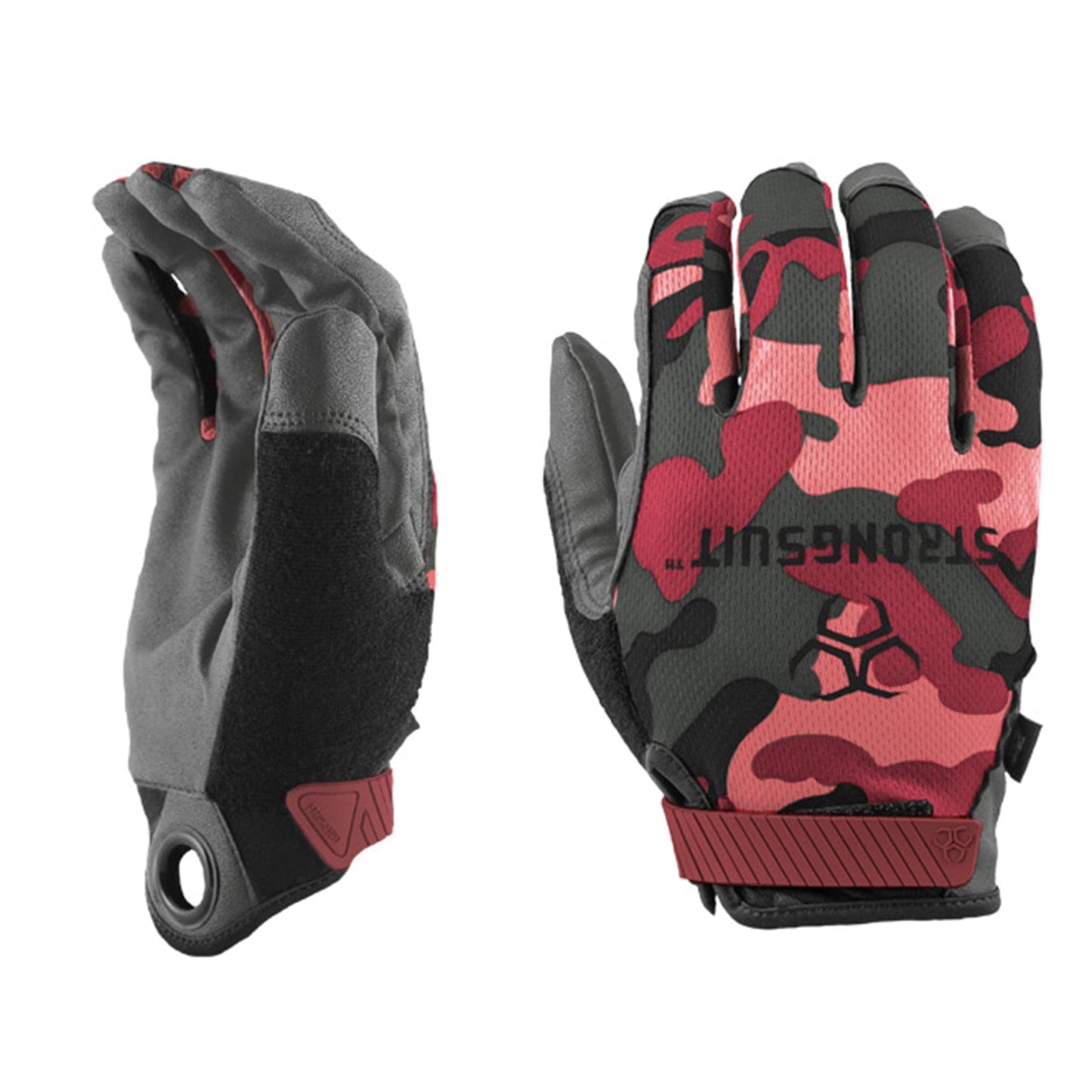 Q Series Pink Camo Gloves XL alt 0