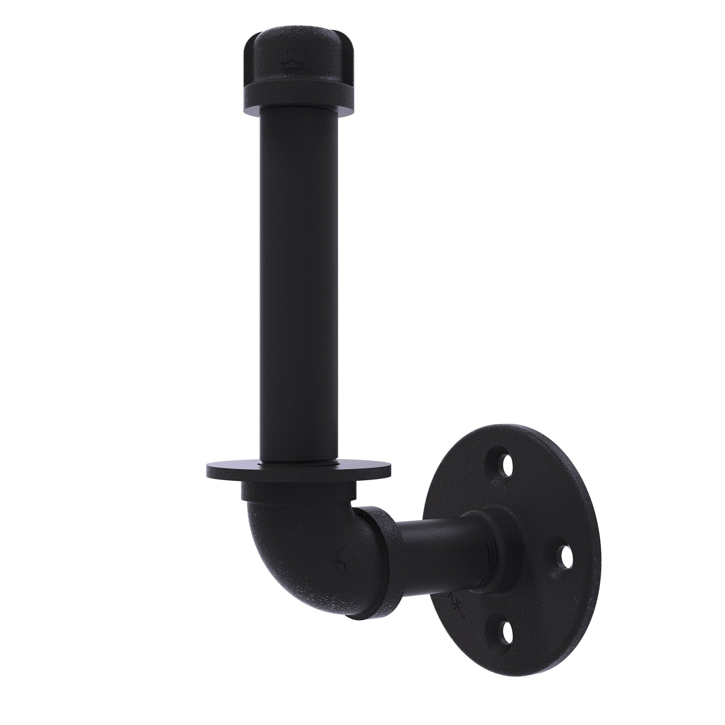 Upright Toilet Paper Holder, Matt Black Finish alt 0