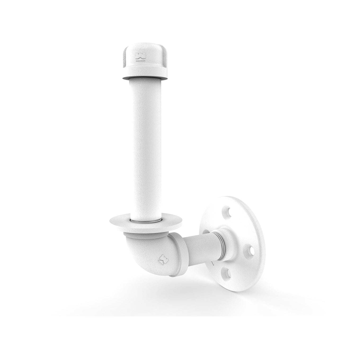 Upright Toilet Paper Holder, Matt White Finish alt 0