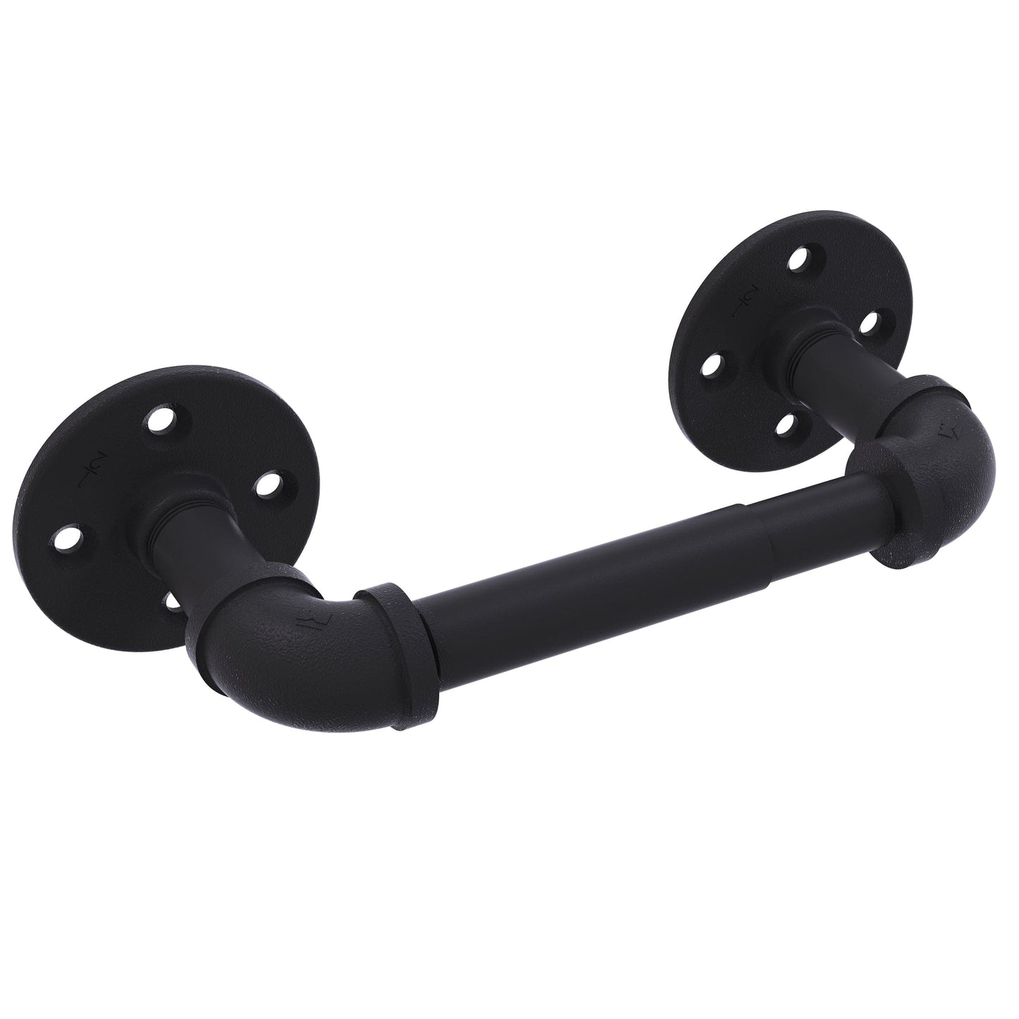 2 Post Toilet Paper Holder, Matt Black Finish alt 0