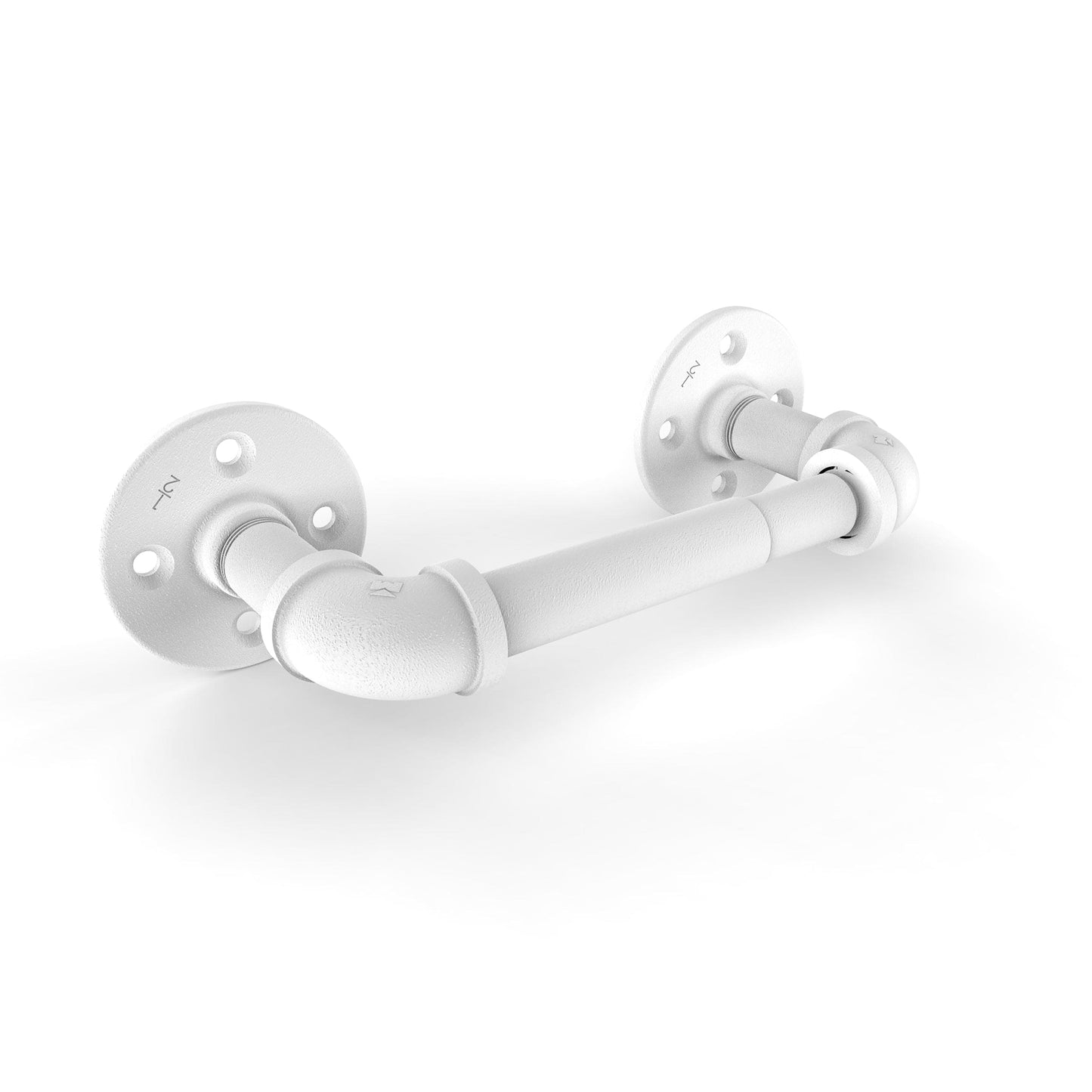 2 Post Toilet Paper Holder, Matt White Finish alt 0