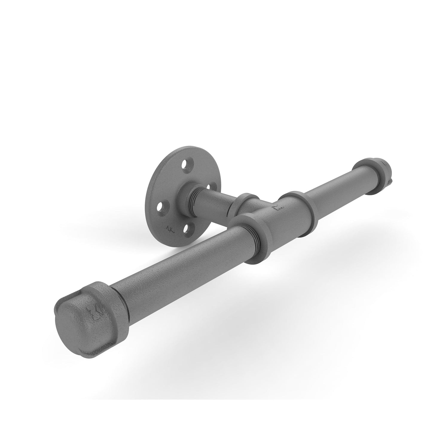Double Roll Toilet Paper Holder, Matt Gray Finish alt 0