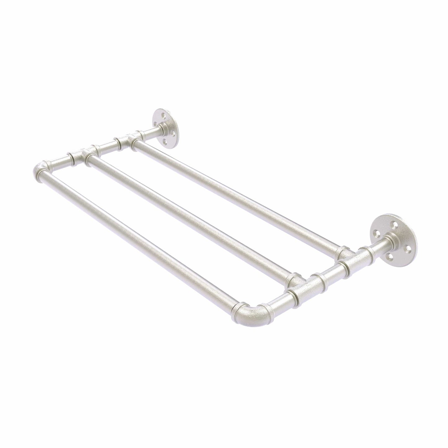 24" Wall Mounted Towel Shelf, Satin Nickel Finish alt 0